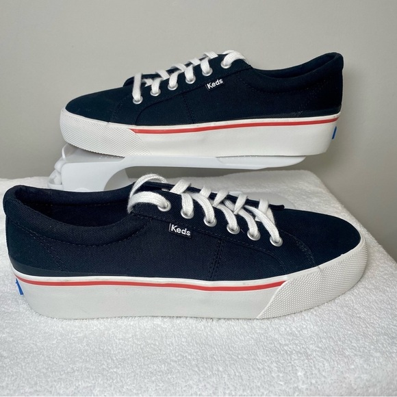 Keds Classic Navy Canvas Sneakers - Picture 1 of 9